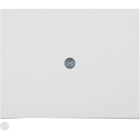 Tapa para salida de cables “Berker K1” atornillable IP20 5,55x7,05x1,8cm color blanco polar