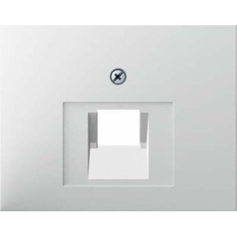 Tapa para toma de datos sencilla Hager by Berker 14077009 Blanco Brillo