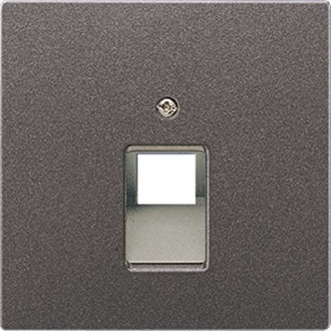Tapa para toma de teléfono o datos RJ11-RJ45 ANTRACITA JUNG AL 2969-1 UA AN