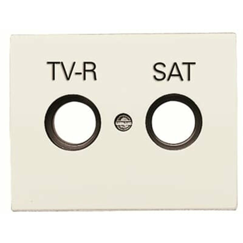 

Tapa Toma Tv-R/Sat Olas Blanco Jazmin