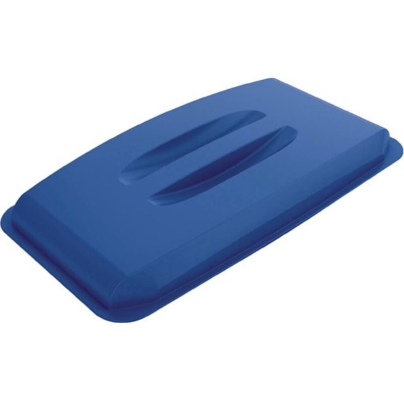 

Tapa PP azul W555xD285mm Recipiente de residuos reciclable 60l apto para alimentos DURADERO