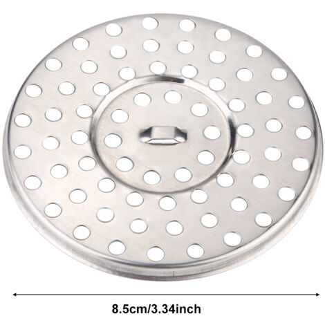 Tapa redonda de acero inoxidable para desagüe de suelo, ø 8,5 cm – Desagüe de ducha duradero y a prueba de olores para baño/balcón.