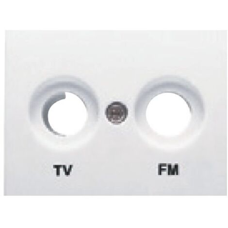 Tapa toma de TV-FM BLANCO BJC Coral 21330
