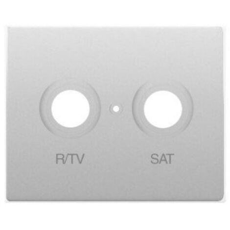 Tapa toma R/TV - SAT ALUMINIO MERCURIO BJC IRIS 18320-MA