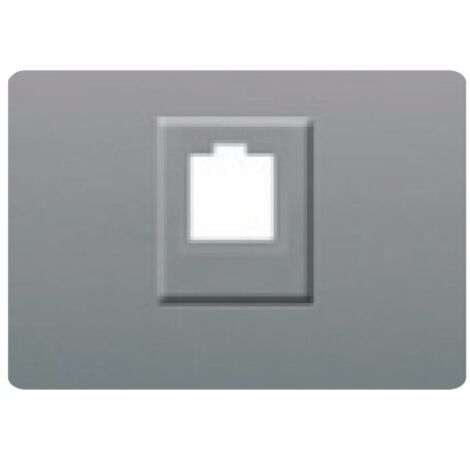 Tapa toma RJ11 o RJ45 GRIS SOMBRA BJC Coral 21795-GS