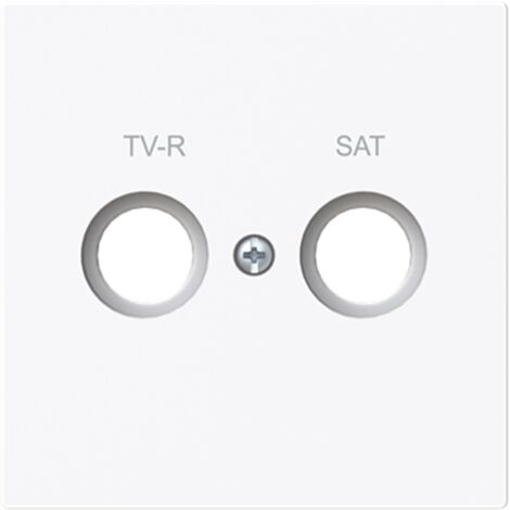 Tapa toma TV/R-SAT Serie Alba de Niessen  Blanco Brillo