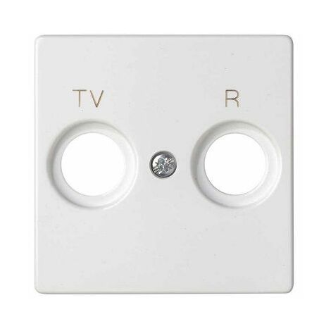 Tapa toma TV y radio Simon 82  Blanco