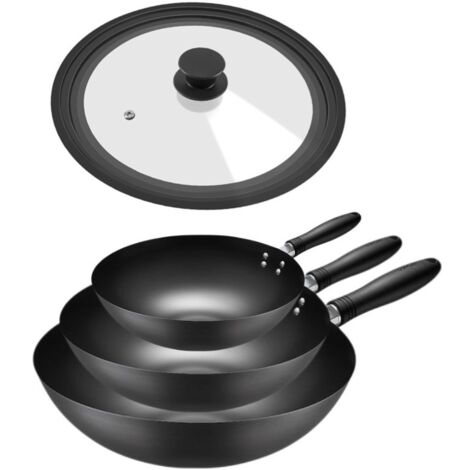 Tapa universal con válvula de vapor, apta para sartenes de 20, 22 y 24 cm de diámetro, color negro.