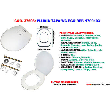 Tapa WC Eco PLUVIA Ref. 1700103