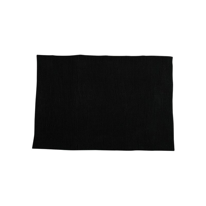 

MSV Alfombra de baño Microfibra CHENILLE 40x60cm Negro - Negro