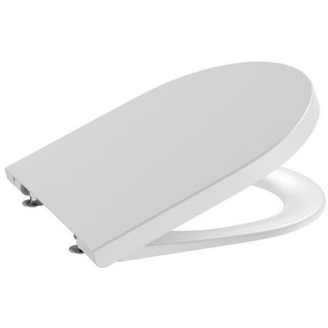 Tapa y asiento de supralit compacto con caída amortiguada perla Inspira Round Roca
