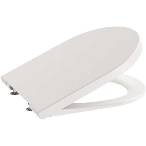 Tapa y asiento de Supralit® para inodoro con caída amortiguada INSPIRA ROUND - ROCA Color: Beige