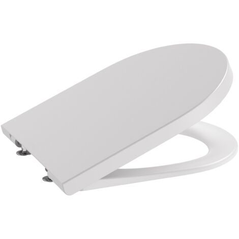 Tapa y asiento de Supralit® para inodoro con caída amortiguada INSPIRA ROUND - ROCA Color: Perla