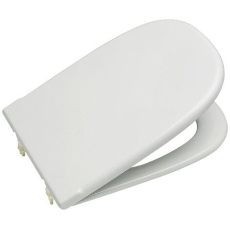 Tapa y Asiento para inodoro ROCA Dama con bisagras - Retro Blanco