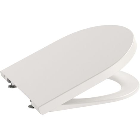 Tapa y asiento Supralit® para inodoro compacto con caída amortiguada ROUND INSPIRA - ROCA Color: Beige