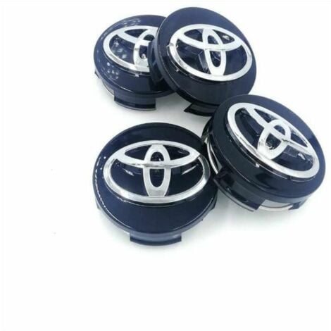 FITAGS Tapacubos central de rueda de 62 mm para Toyota 4 con logotipo negro