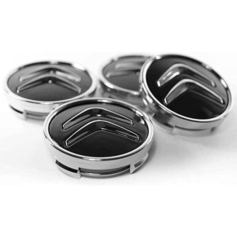 Image of Tapacubos centrales para Citroën 60 mm C1 C2 C3 C4 C5 abs, accesorios para coche, color negro