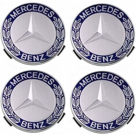 RAPANDA Mercedes-Benz kompatible Radkappen 75 mm - blau, 4er Set