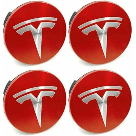 Tapacubos de rueda para Tesla Model 3, Model S, Model X, kits de tapacubos de rueda, 4 piezas de tapacubos de rueda con el logotipo de Tesla
