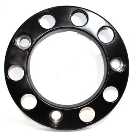 Tapacubos para rueda de camión de 22.5 pulgadas, color NEGRO, PVC.