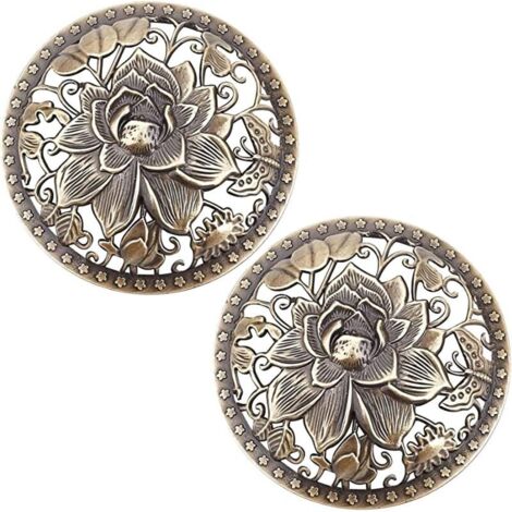 Tapas con forma de loto para velas aromáticas, tapas de bronce con forma de flor, tapas para tarros, tapas de aleación de bronce para velas, tapas de malla para tarros, accesorios