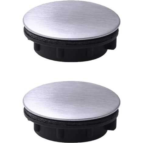 tapas de acero inoxidable para fregadero, tapa para grifo, placa para fregadero, tapón para baño y cocina (orificio de instalación de 31-40 mm)