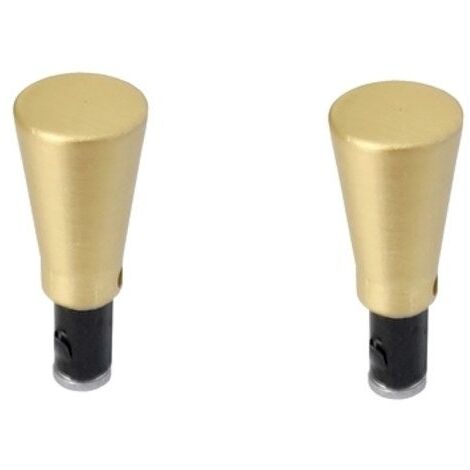 tapas de extremo para barra de acristalamiento, diámetro 10 mm, oro chic, CESSOT CESSOT