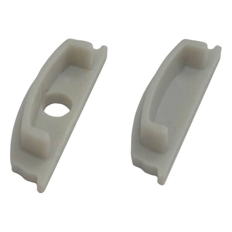 

Barcelona Led - TAPAS LATERALES PARA PERFIL FLEXIBLE DE SUPERFICIE 18X6MM (1 UNIDAD) | Sin Agujero