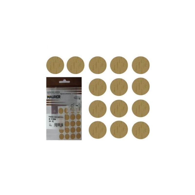 

Tapatornillos adhesivos haya natural (blister 20 unidades)