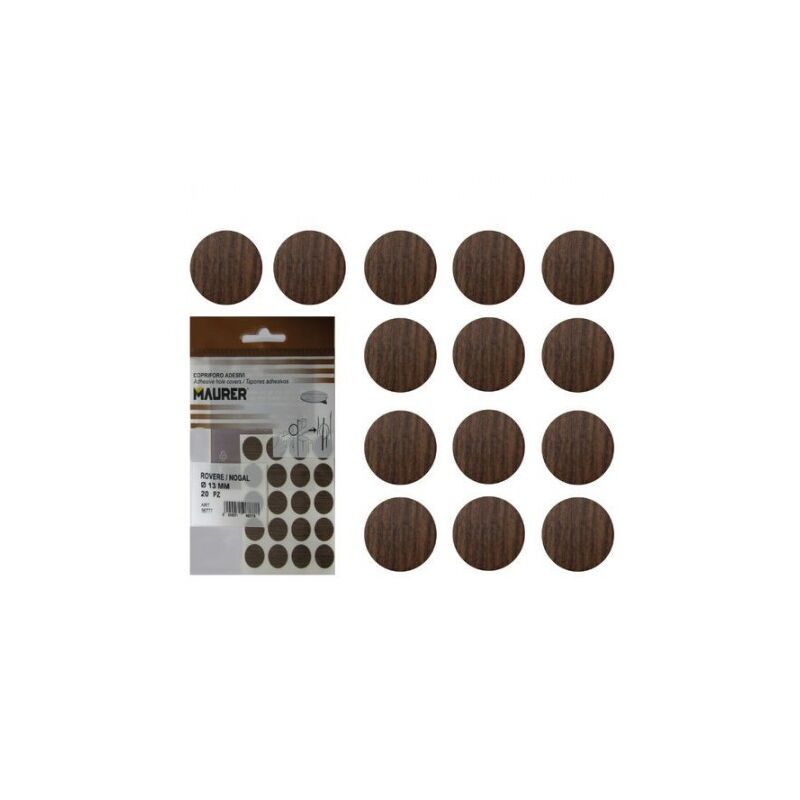 

Tapatornillos adhesivos nogal (blister 20 unidades)