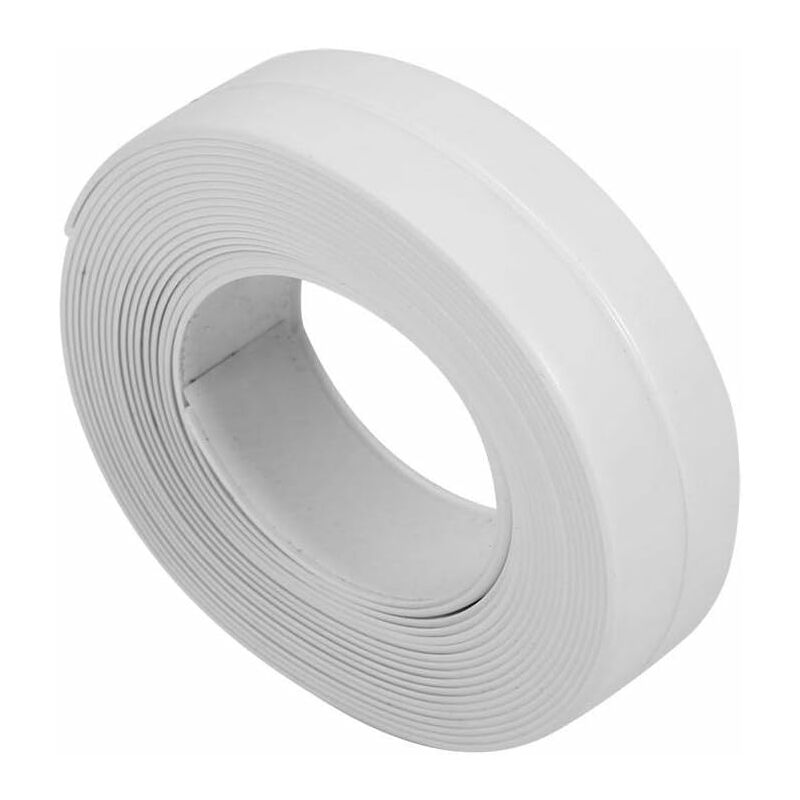 Tape Caulk Strip, 3.2M pvc Self Adhesive Waterproof Seal Strip for Kitchen Sink Toilet Bathroom Shower Tub Floor Wall Edge Protect(22mm3.2M -White)
