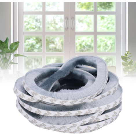 Tape de calfeutrage Brossé Silicification 9x15mm 5m - Isolant acoustique et anti-poussière pour fenêtres et portes