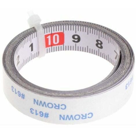 Tape Measure Self-adhesive Measuring Tape Left to Right, Right to Left, Middle of Both Sides 1/2/3/5M (5M, Right to Left)