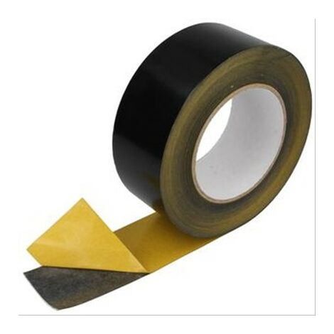 Tape solaire PVC extérieur. Rouleau de 50mm x 10m noir