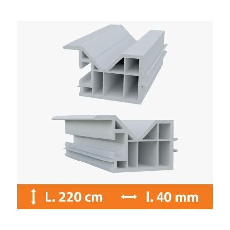 Tapée d'isolation PVC Blanc - 40 mm x L.220cm