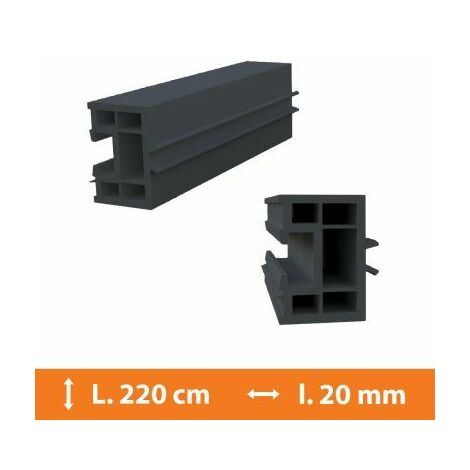 Tapée d'isolation PVC Gris - 20 mm x L.220cm - Gris
