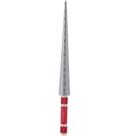 Taper Gauge, 3-15mm Stainless Steel Aperture Gauge, Measuring Tool for Thin-Walled Parts, Plastic Pipes, High Precision, Compact Size, Measuring Tool