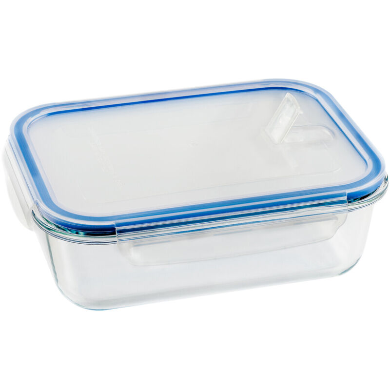 

Táper hermético rectangular de cristal con tapa a presión 370 ml ( TV370) - Vier