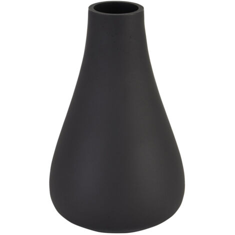 Tapered Vase - Glass - L11 x W11 x H18 cm - Black
