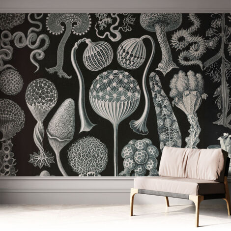 Tapete adhésive moderne pour salon et chambre à coucher Décoration rapide avec colle Plantes magiques 312x219 cm