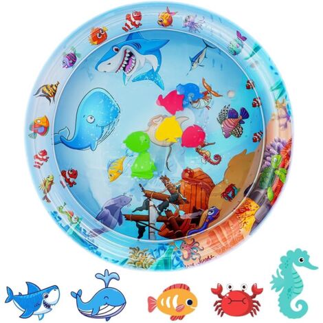 Tapete de Juego Sensorial de Agua para Gatos, Espesado y Recargable con Agua Alfombra de Agua Sensorial,Alfombrilla de Juego de Agua para NiñOs para El Desarrollo Sensorial