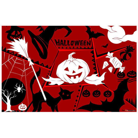 Tapete decorativo de Halloween para el suelo, tapete antideslizante para la puerta de la fiesta de Halloween