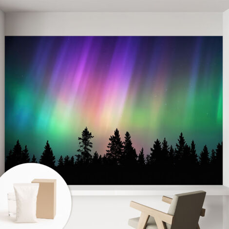 Tapete Dekorative Vliestapete mit Klebe für Wand - Mustertapete - moderne Einrichtung - für Büro Magischer Himmel 152x104 cm