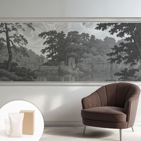 Tapete Dekorative Vliestapete mit Klebe für Wand - Mustertapete - moderne Einrichtung - für Büro Naturlandschaft 250x104 cm
