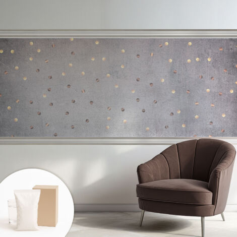 Tapete Dekorative Vliestapete mit Klebe für Wand - Mustertapete - moderne Einrichtung - für Büro Symmetrische Punkte 250x104 cm