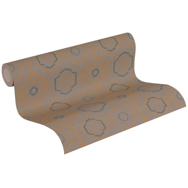 A.s. Creations A.s.creations - Geometrische Tapete Orange Vliestapete 371773&nbsp371773