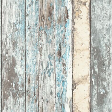 Tapete Holz-Optik Blau PE10012 DUTCH WALLCOVERINGS
