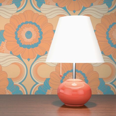 Tapete Lenni Blumen M1-No.10899 Vlies Beige Türkis Tadessi 8.50 m x 0.53 m