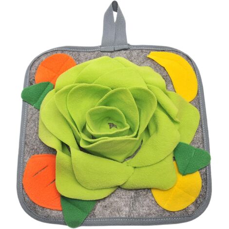 Tapete multifuncional para la búsqueda de alimento para conejos, 30 x 30 cm, lavable a máquina, tapete de alimentación interactivo y divertido para chinchillas y cobayas.