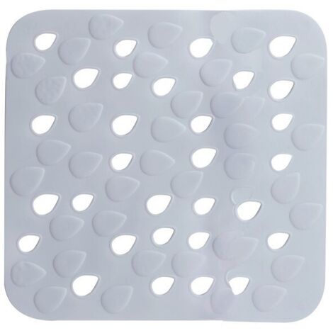 Tapete para piso de ducha de PVC DROPS 54x54cm blanco Spirella